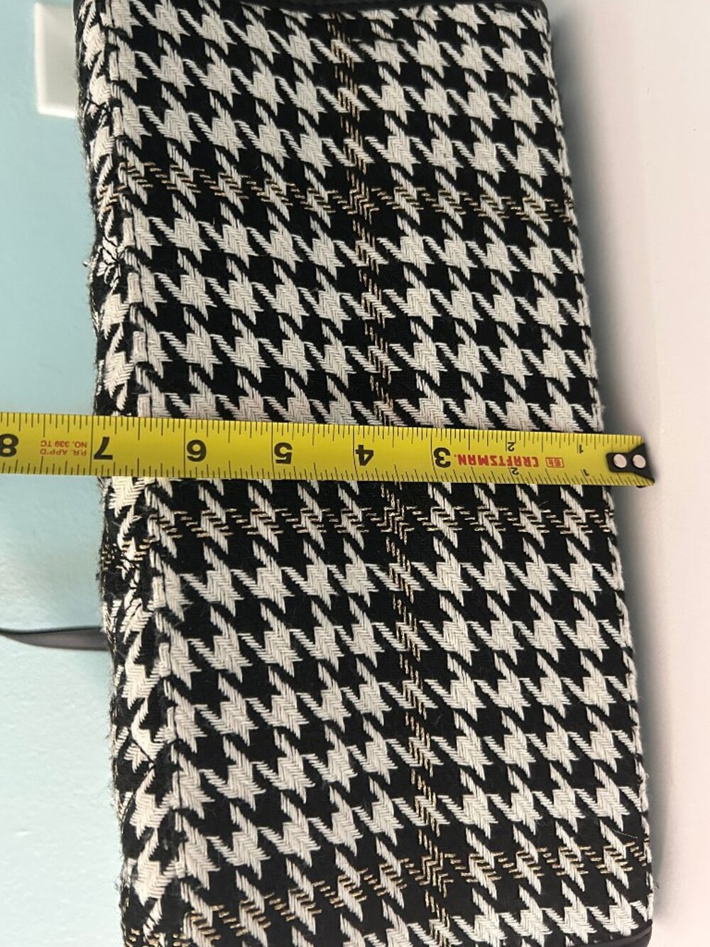Betsey Johnson Houndstooth Tweed XOBECCA Tote Crossbody Bag & Wristlet Set NWOT - Picture 14 of 15